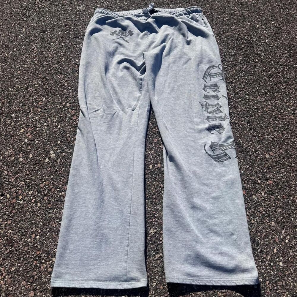 Wwe Men's Grey Joggers-tracksuits